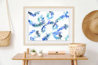 Exhalation in Blue - Art Print