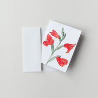 Atom Iris (pack of 10 greeting cards and envelopes)