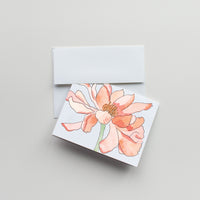 Peony (pack of 10 greeting cards and envelopes)